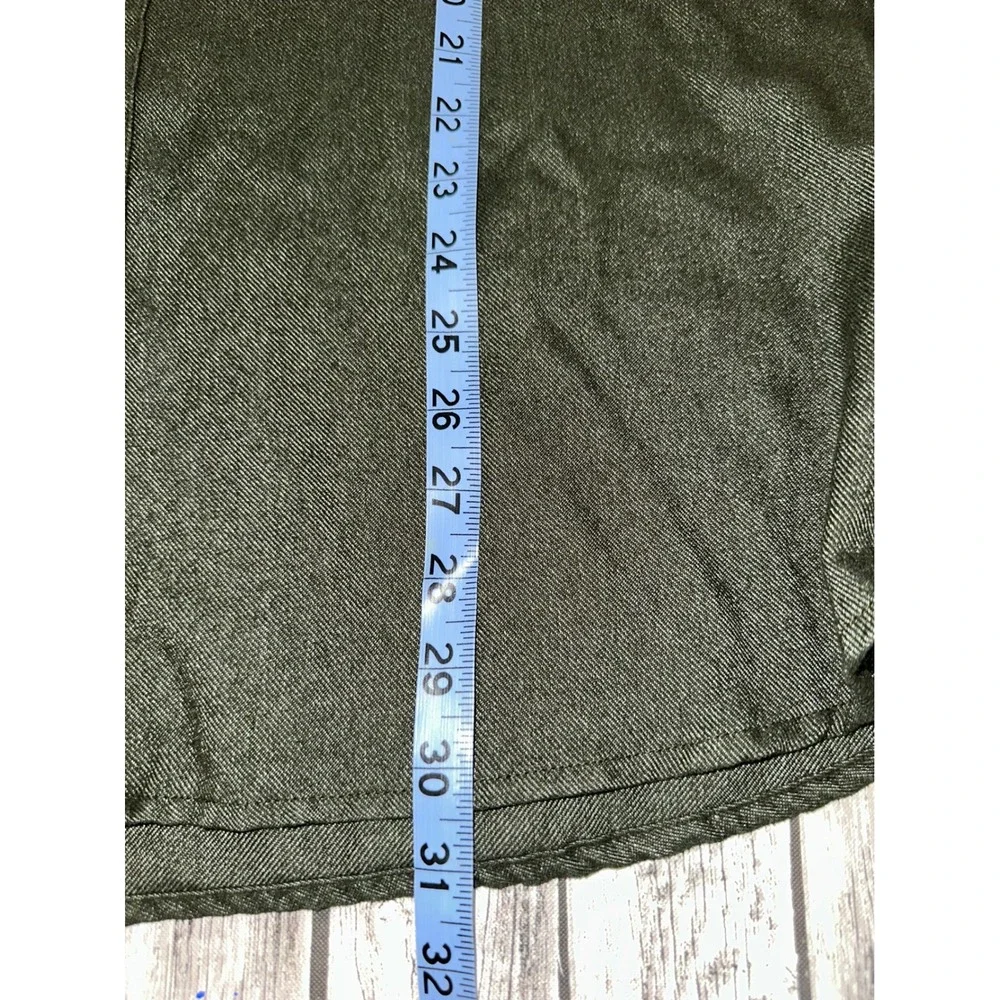 The North Face Green Flannel Long‎ Sleeve Button Down Shirt Mens X-Large Hiking